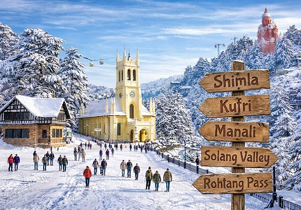 Snowy Shimla & Manali Road Trip